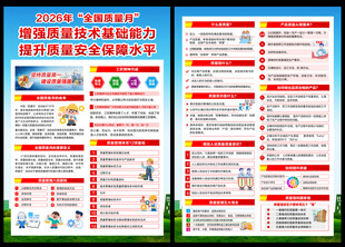 2026质量月宣传单页