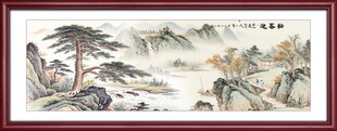 迎客松国画