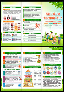 2026全民健康生活方式月折页