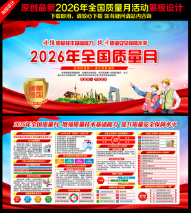 2026年全国质量月展板