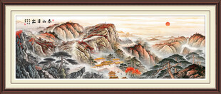 五岳独尊泰山日出装饰画