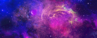紫色星空背景