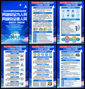 网络安全展板