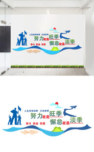 励志标语文化墙