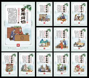 中医养生文化挂画海报 