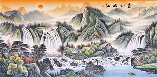 山水国画风景图