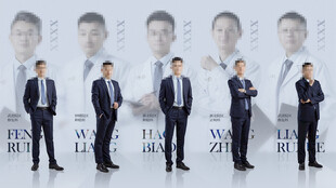 专家坐诊人像海报