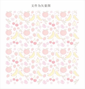 香蕉桃子樱桃草莓