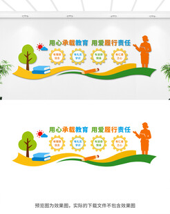 四有好老师文化墙