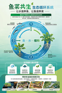 鱼菜共生生态循环系统图