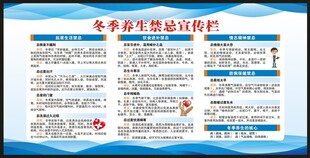 冬季养生知识宣传栏