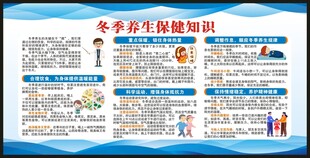 冬季养生知识宣传栏