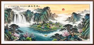 大厅山水画