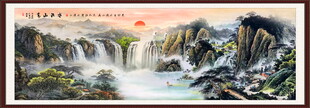 高山流水国画