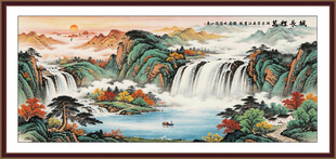 山水国画风景图
