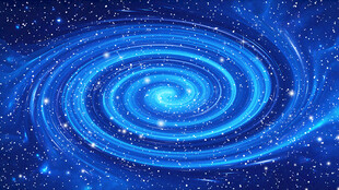 蓝色星空旋涡宇宙星空顶