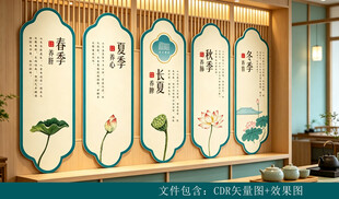 四季养生文化墙