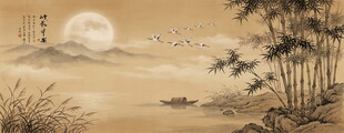 水墨竹子背景