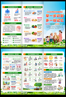 2026世界阿尔茨海默病三折页