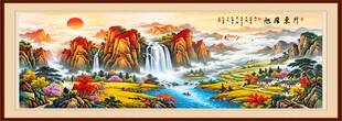 旭日东升国画