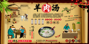羊肉汤背景墙