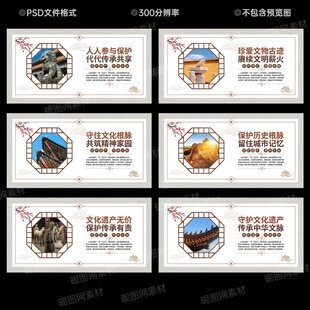 文化遗产保护文化墙