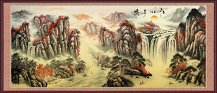 山水国画风景图