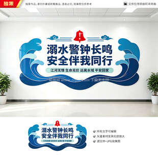 防溺水文化墙
