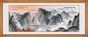 巨幅山水画