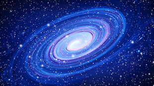 蓝色旋涡宇宙太空星空