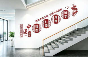 中医楼梯文化墙