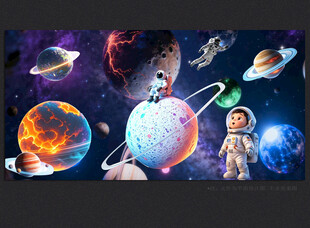 瀚航星空外太空星球宇宙银河背景