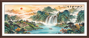新中式山水画装饰画