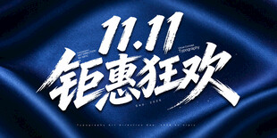 双11钜惠狂欢艺术字