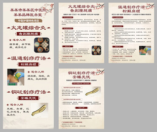 中医院特色护理项目展板