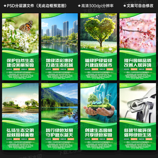 创建生态园林城市宣传展板