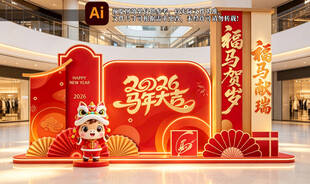 2026马年新春商场美陈