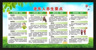 老年人养生知识宣传栏