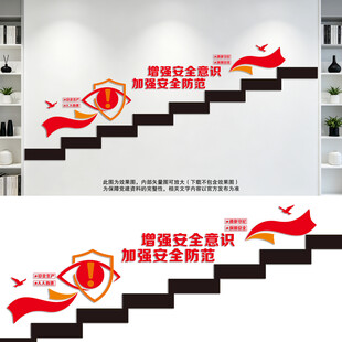 安全生产楼梯文化墙
