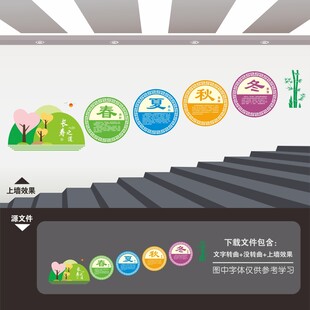 医院楼梯文化墙