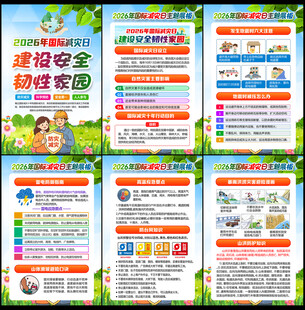 2026国际减灾日展板