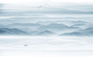 山水水墨画