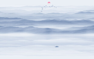 水墨山水画