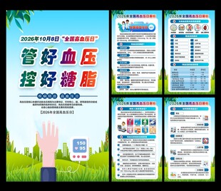 全国高血压日展板