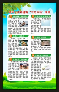 老年人健康教育知识海报