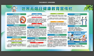 世界无烟日宣传栏