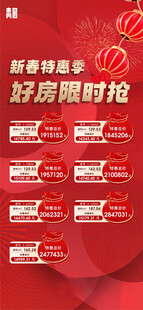 新春好房限时抢海报