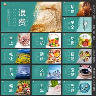 食堂文化展板 