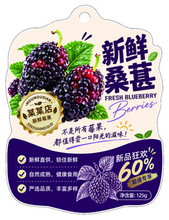 新鲜桑葚包装设计