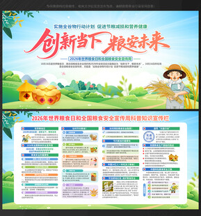 世界粮食日展板世界粮食日